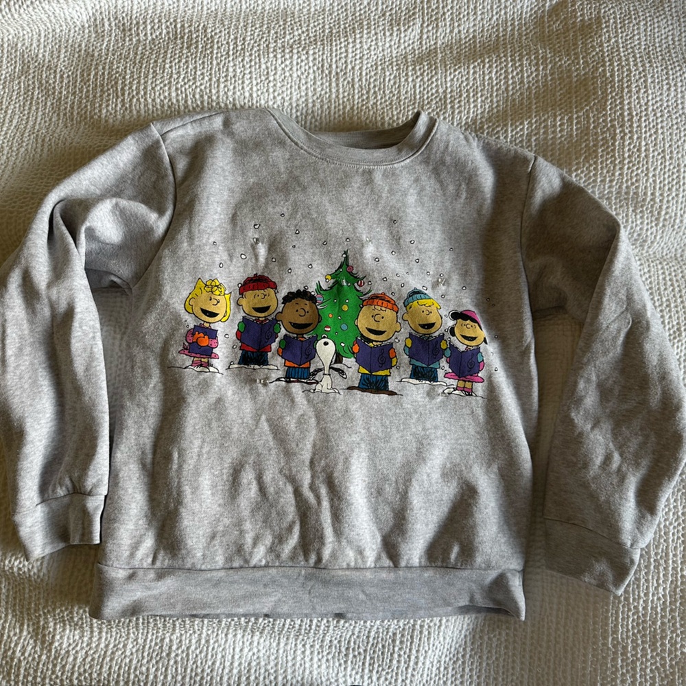 Gray Sweatshirt with Snoopy size 12-14